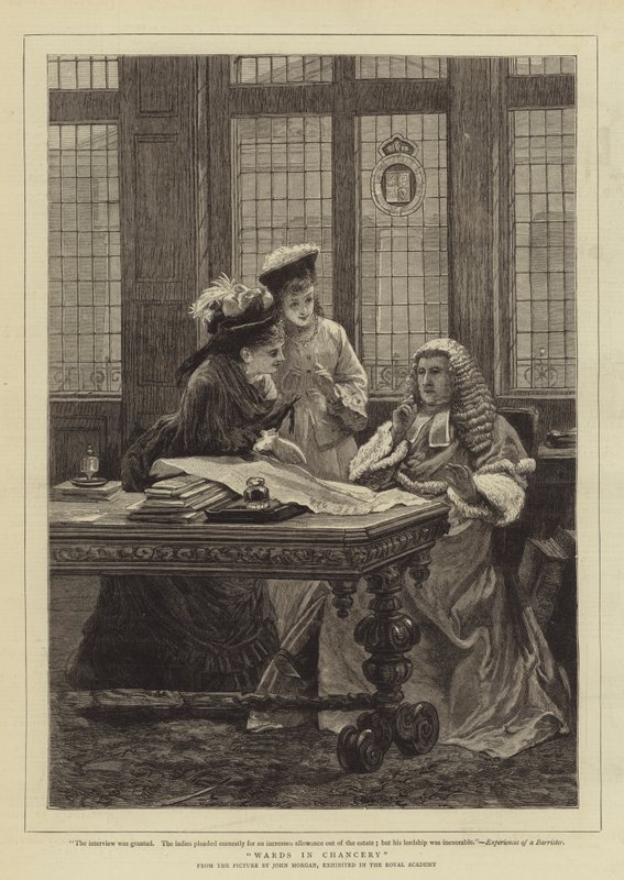 Wards in Chancery door John Morgan
