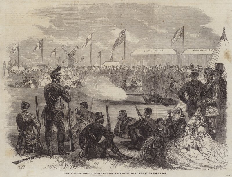 De Schietwedstrijd in Wimbledon, Schieten op de 800 Yards Range door John Palmer