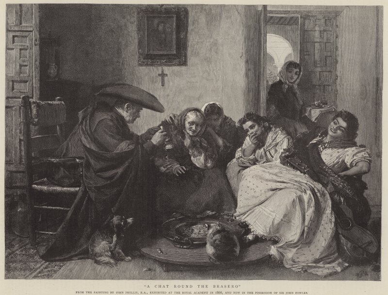 Een praatje rond de brasero door John Phillip