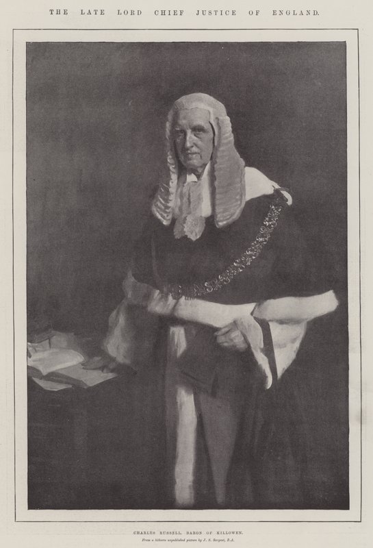 De overleden Lord Chief Justice van Engeland door John Singer Sargent