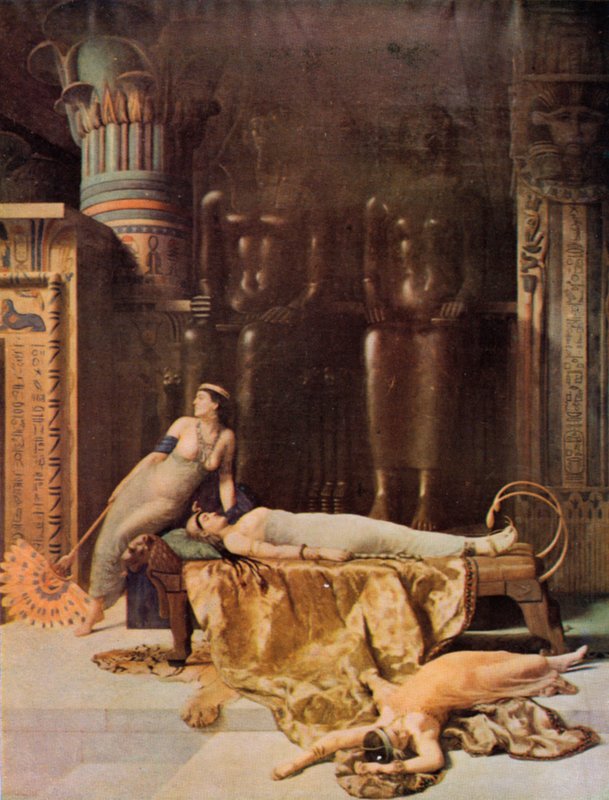 Shakespeare: De Dood van Cleopatra, Antonius en Cleopatra, Act V, Scene 2 door John (after) Collier