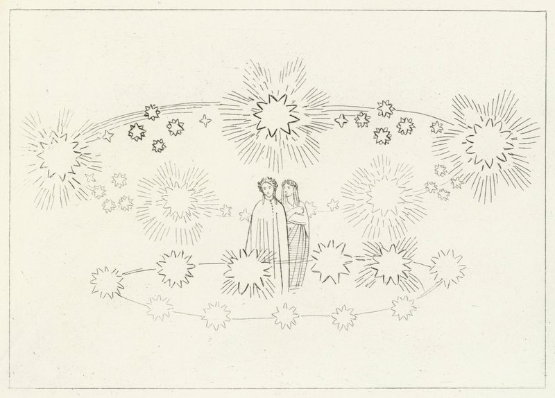 De regio van de zon, Paradijs, Canto 10 door John (after) Flaxman