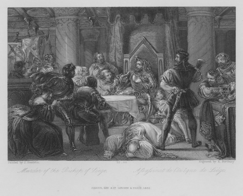 Moord op de bisschop van Luik door John (after) Gilbert