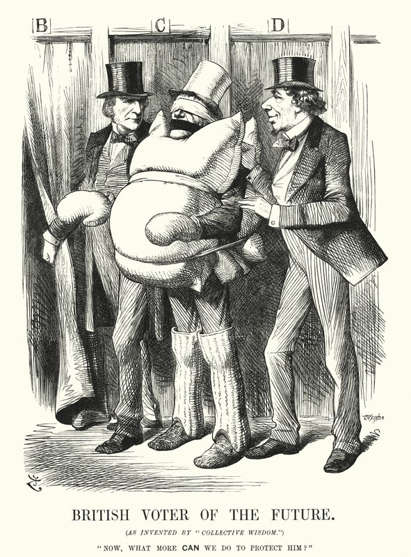 Punch cartoon: Britse Kiezer van de Toekomst door John (after) Tenniel