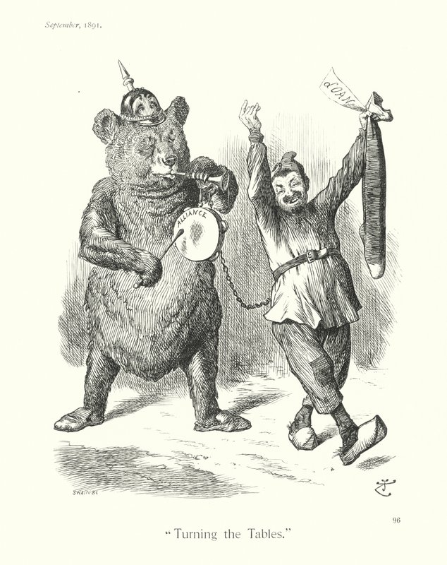 Sir John Tenniel cartoon: "De Tafels Keren" door John (after) Tenniel