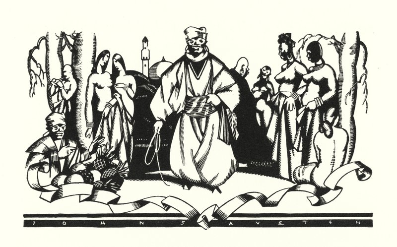 Illustratie voor Don Juan door Lord Byron door John Austen