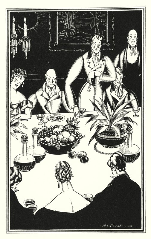 Illustratie voor Don Juan door Lord Byron: Het somberste uur, dat opduikt uit de trieste vierentwintig door John Austen