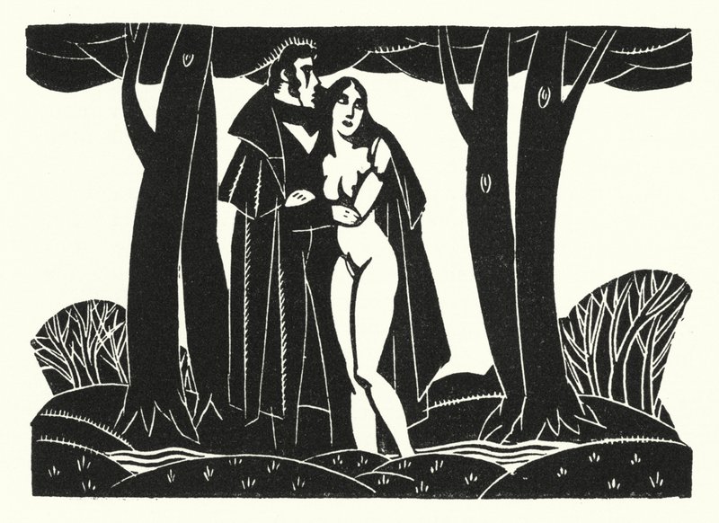 Illustratie voor Madame Bovary door Gustave Flaubert door John Austen