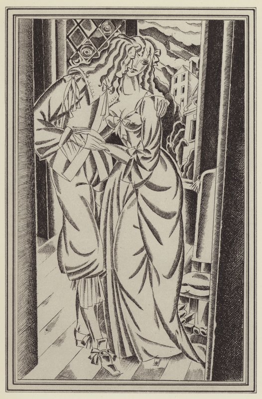 Illustratie voor Moll Flanders door Daniel Defoe door John Austen