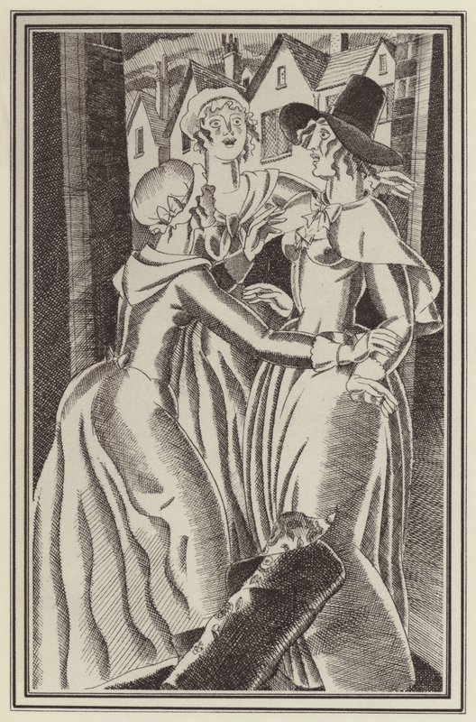 Illustratie voor Moll Flanders door Daniel Defoe door John Austen