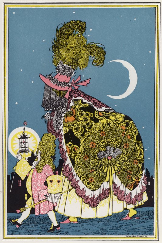 Illustratie voor "Rogues In Porcelain", Een verzameling achttiende-eeuwse gedichten door John Austen
