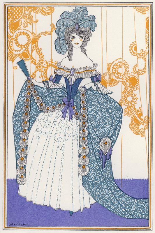 Illustratie voor "Rogues In Porcelain", Een verzameling achttiende-eeuwse gedichten door John Austen
