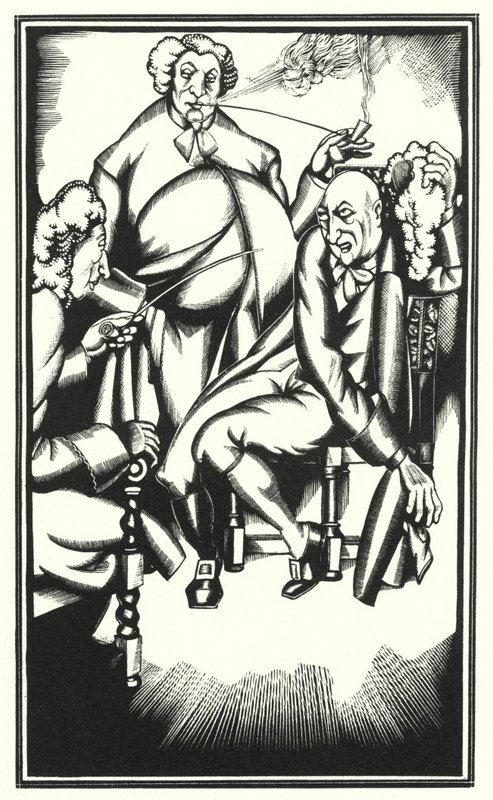 Illustratie voor Tristram Shandy door Laurence Sterne door John Austen