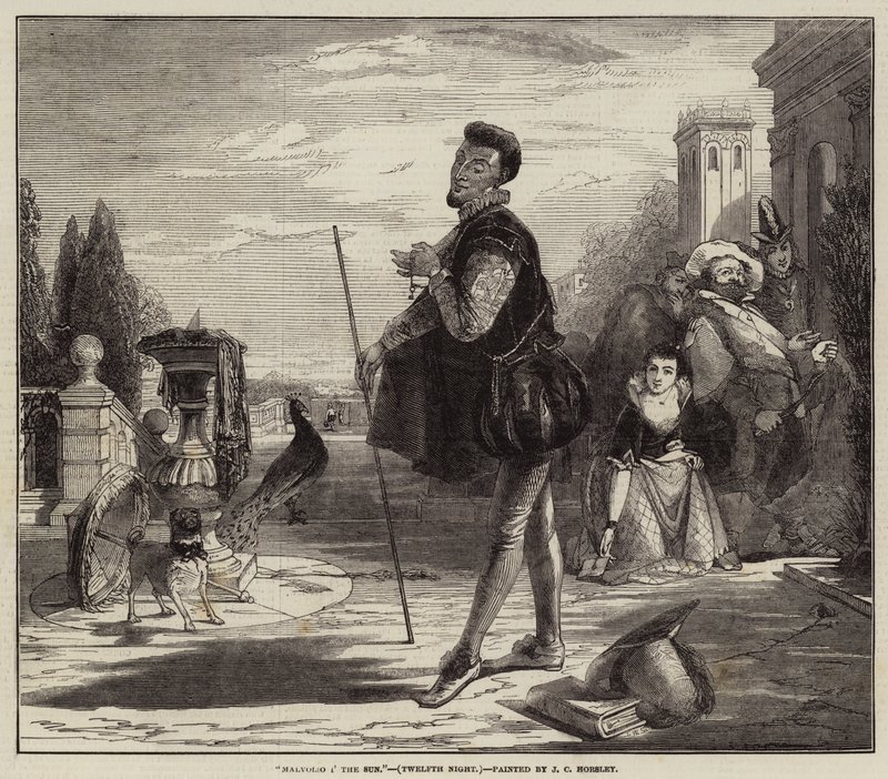 Malvolio in de zon, Driekoningenavond door John Callcott Horsley