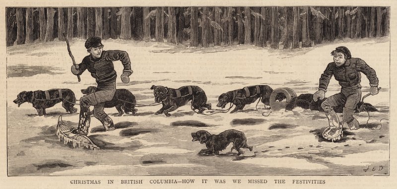 Kerstmis in Brits-Columbia, hoe we de Festiviteiten Misten door John Charles Dollman