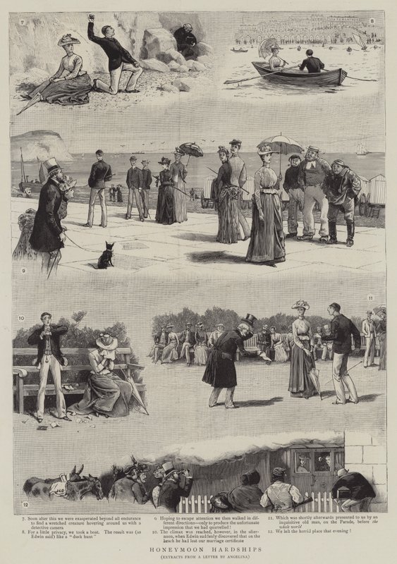 Huwelijksreis moeilijkheden door John Charles Dollman