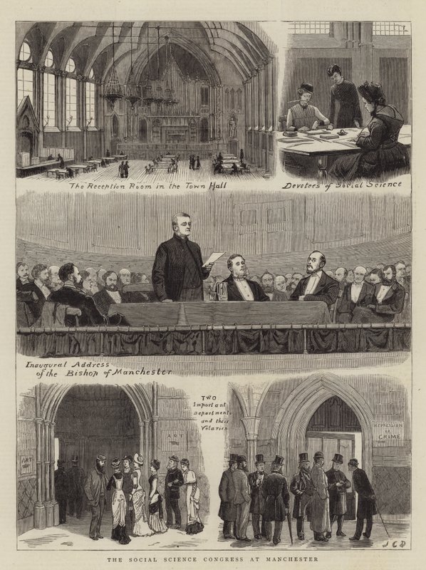 Het congres voor sociale wetenschappen in Manchester door John Charles Dollman