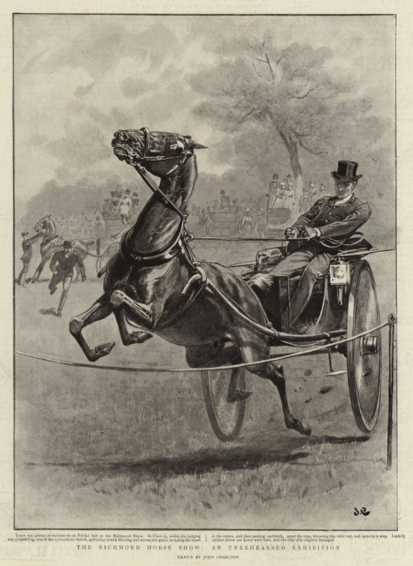 De Richmond Paardenshow, een Ongeplande Tentoonstelling door John Charlton