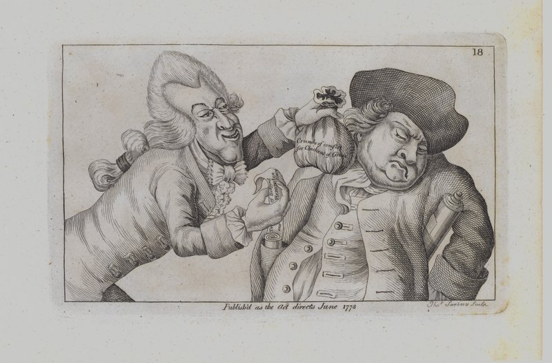 Twee mannen dramatiseren een ongelijkheid van de dag door John Collier