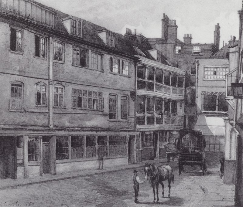 Verloren Londen: Binnenplaats van de George Inn, Borough door John Crowther