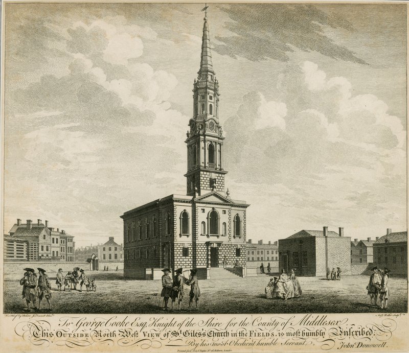 Noordwestelijke aanblik van de St Giles