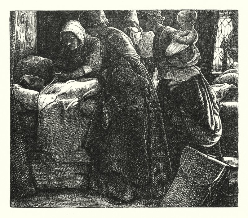 De Heer van Burleigh door John Everett (after) Millais