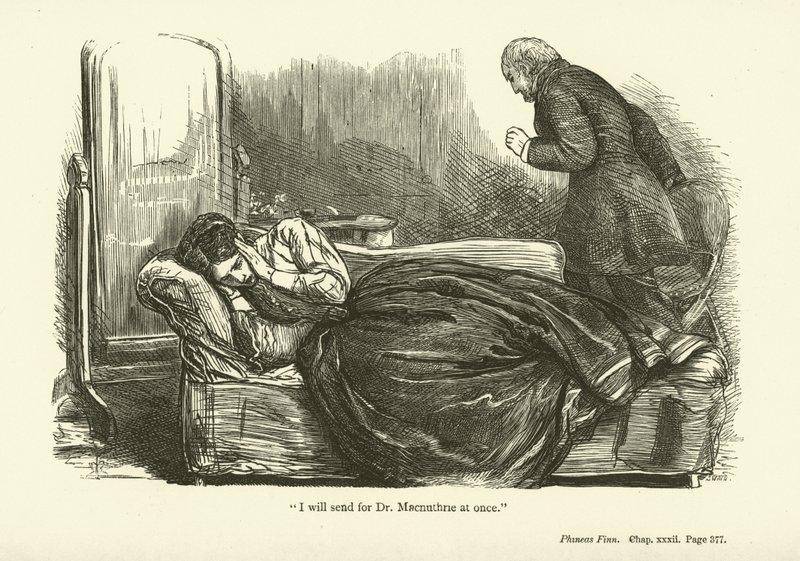 Illustratie voor Phineas Finn door Anthony Trollope door John Everett Millais