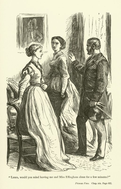 Illustratie voor Phineas Finn door Anthony Trollope door John Everett Millais