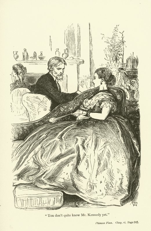 Illustratie voor Phineas Finn door Anthony Trollope door John Everett Millais