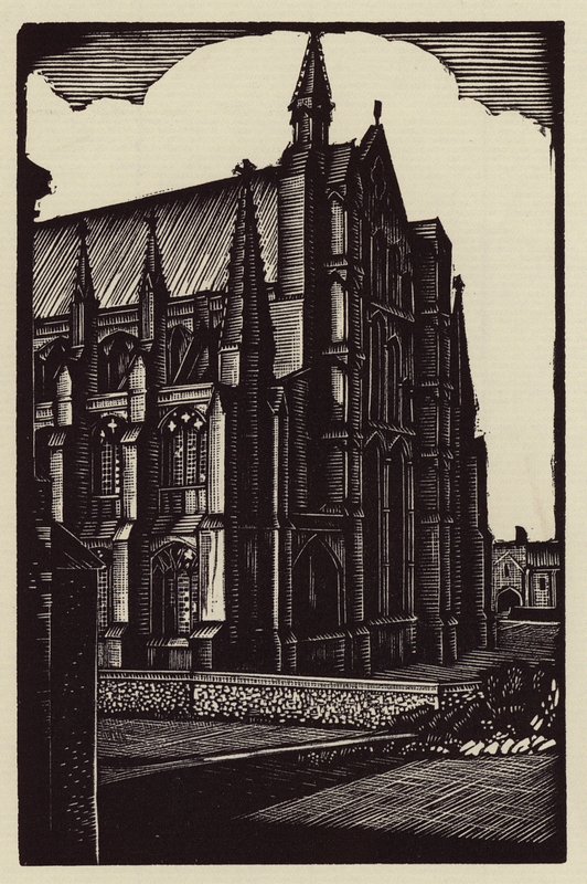 Kathedraal van Ely: East End (houtsnede) door John Frederick Greenwood