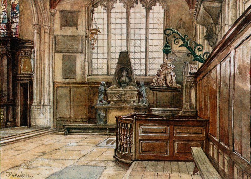 Interieur van Allhallows, Barking-by-the-Tower door John Fulleylove
