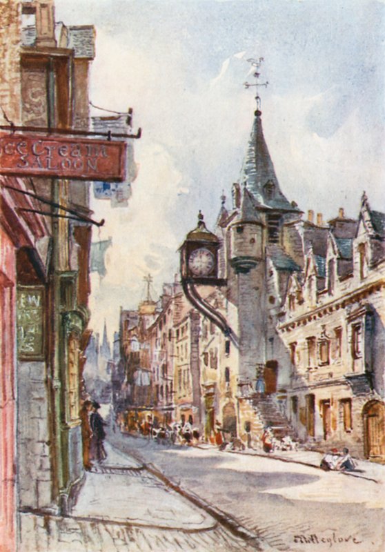 De Canongate Tolbooth, kijkend naar het westen door John Fulleylove
