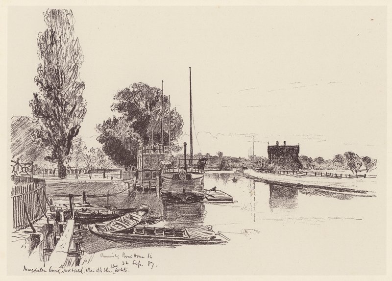 Het Universiteitsbootshuis door John Fulleylove