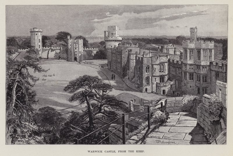 Warwick Castle, vanaf de Donjon door John Fulleylove