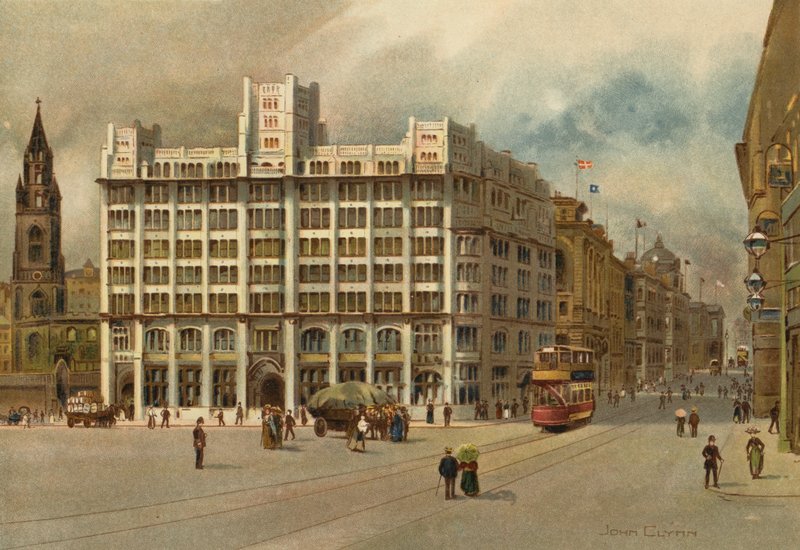 Liverpool: Tower Building en Water Street door John Glynn