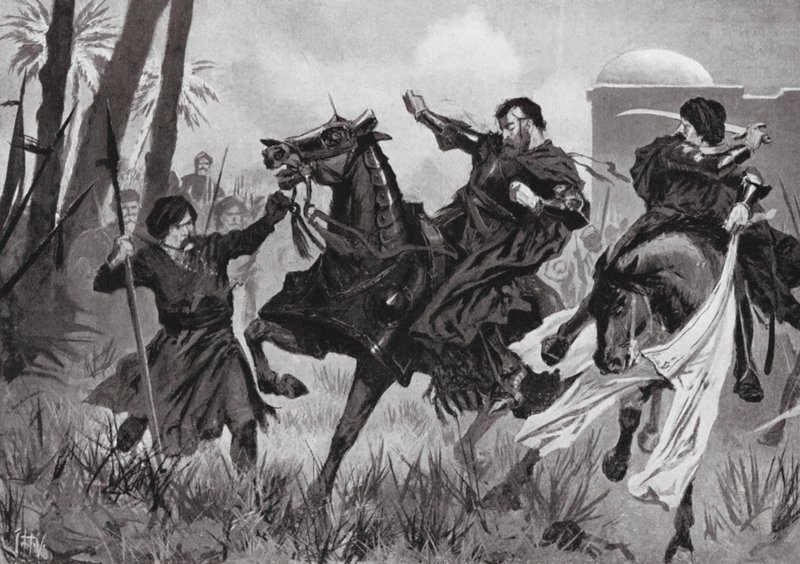 Nederlaag en Dood van Sebastian I bij de Slag van Alcazar door John Harris Valda