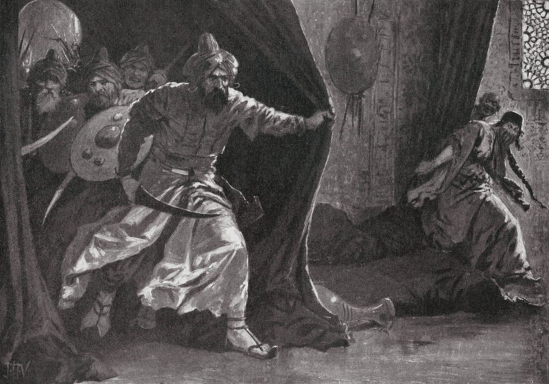 Opstand van de Koninklijke Garde in Damascus door John Harris Valda