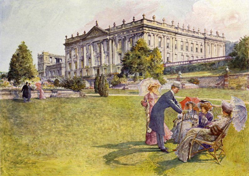 Chatsworth House door John Henry Frederick (after) Bacon