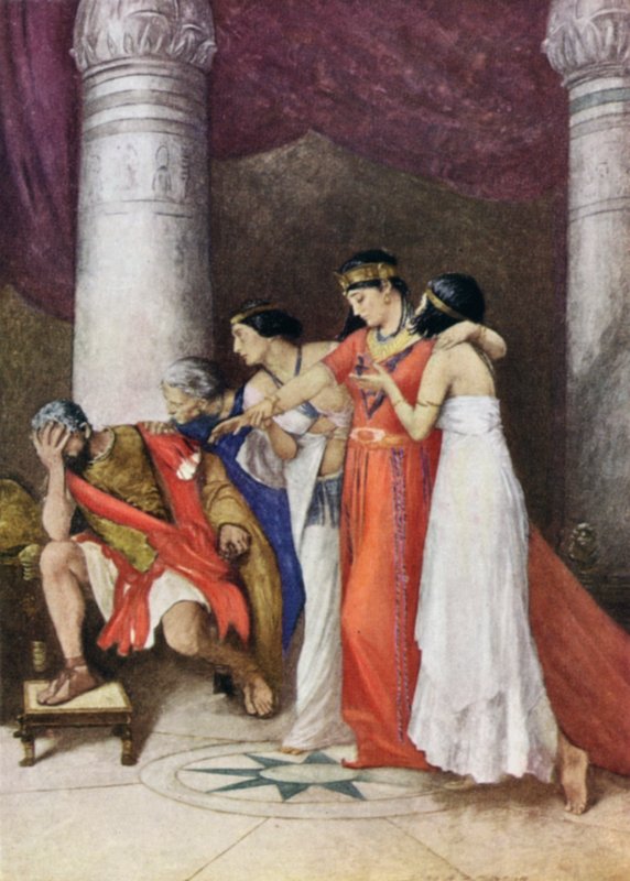 Antonius en Cleopatra door John Henry Frederick after Bacon