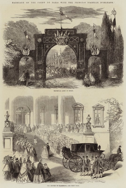 Huwelijk van de Graaf van Parijs met Prinses Isabelle d