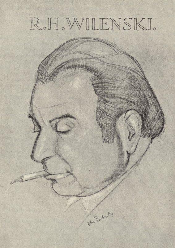 R H Wilenski, Engelse kunstcriticus en schrijver door John L. Pemberton
