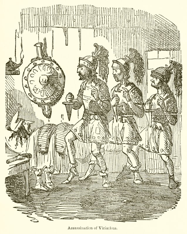 Moord op Viriathus door John Leech