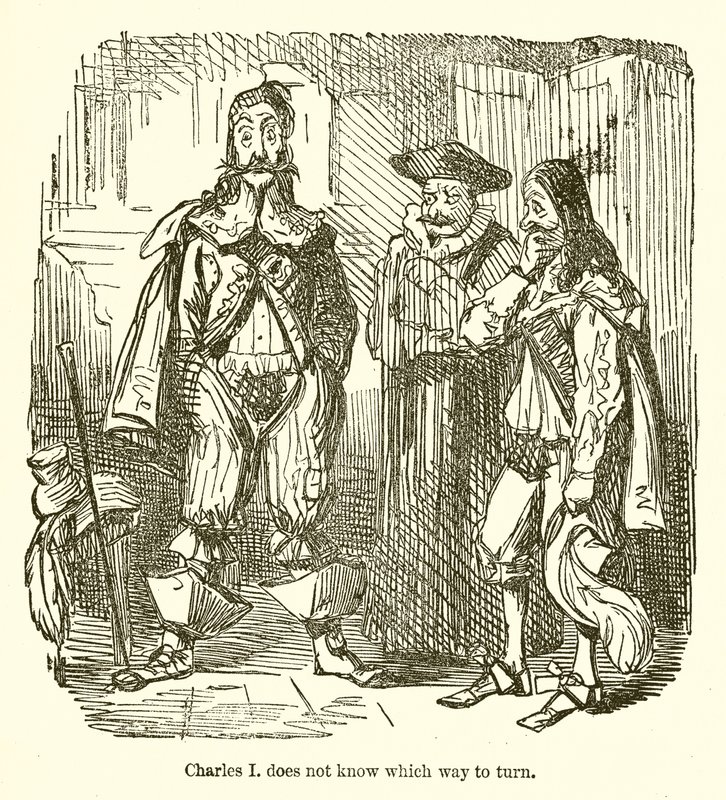 Karel I weet niet welke kant hij op moet door John Leech
