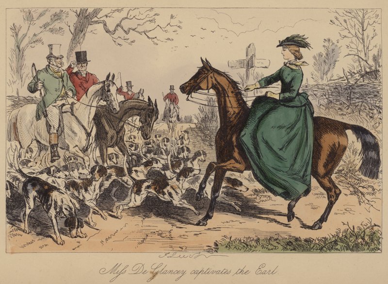 Miss De Glancey betovert de Graaf door John Leech