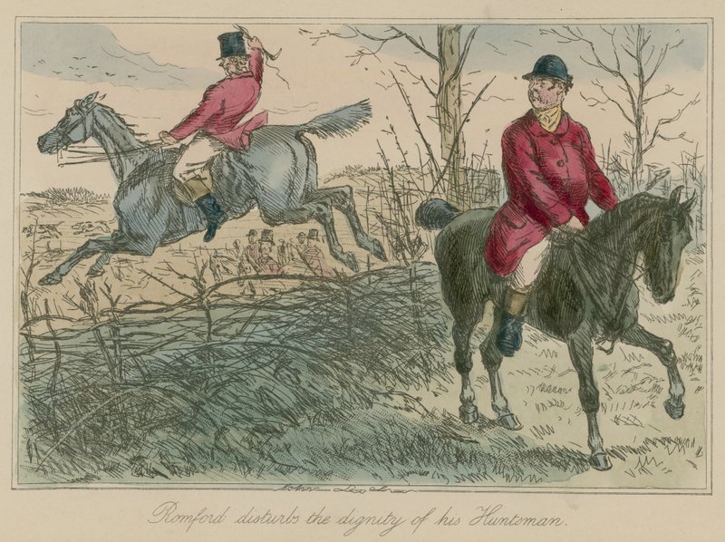 Romford verstoort de waardigheid van zijn Jager door John Leech
