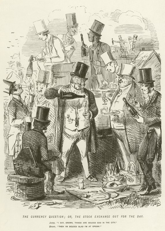 De valutakwestie; of, de beurs is een dagje uit door John Leech