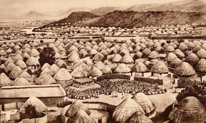 Mochudi, Bechuanaland door John Macfarlane