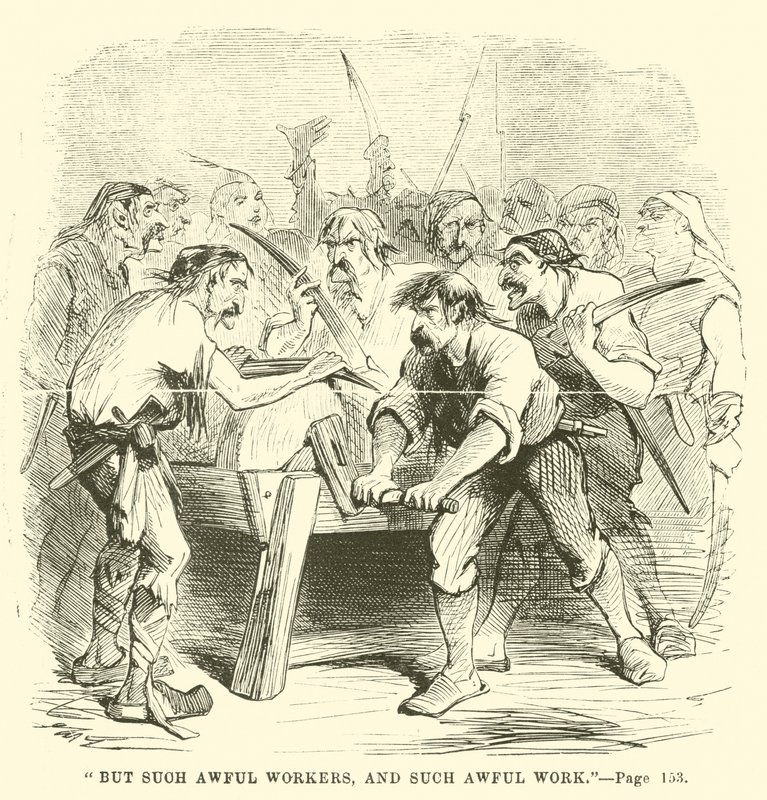 Illustratie voor A Tale of Two Cities door Charles Dickens door John McLenan