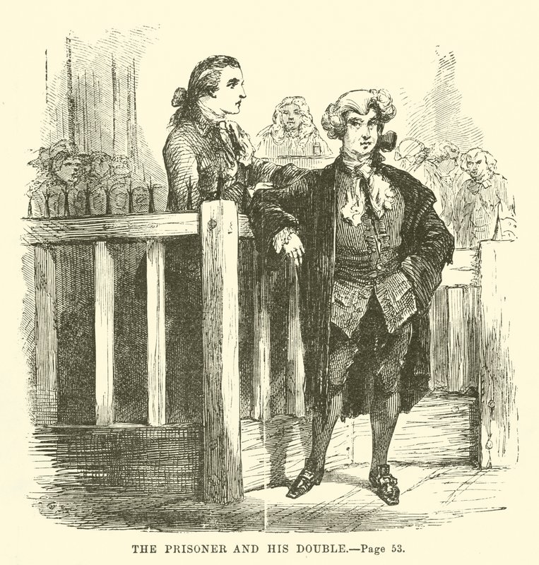 Illustratie voor Een verhaal over twee steden door Charles Dickens door John McLenan