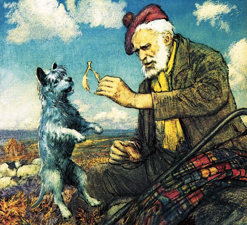 Greyfriars Bobby en Auld Jock door John Millar Watt